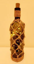 Load image into Gallery viewer, Braided Green Glass Bottle Lamp - Quantock Inspiration