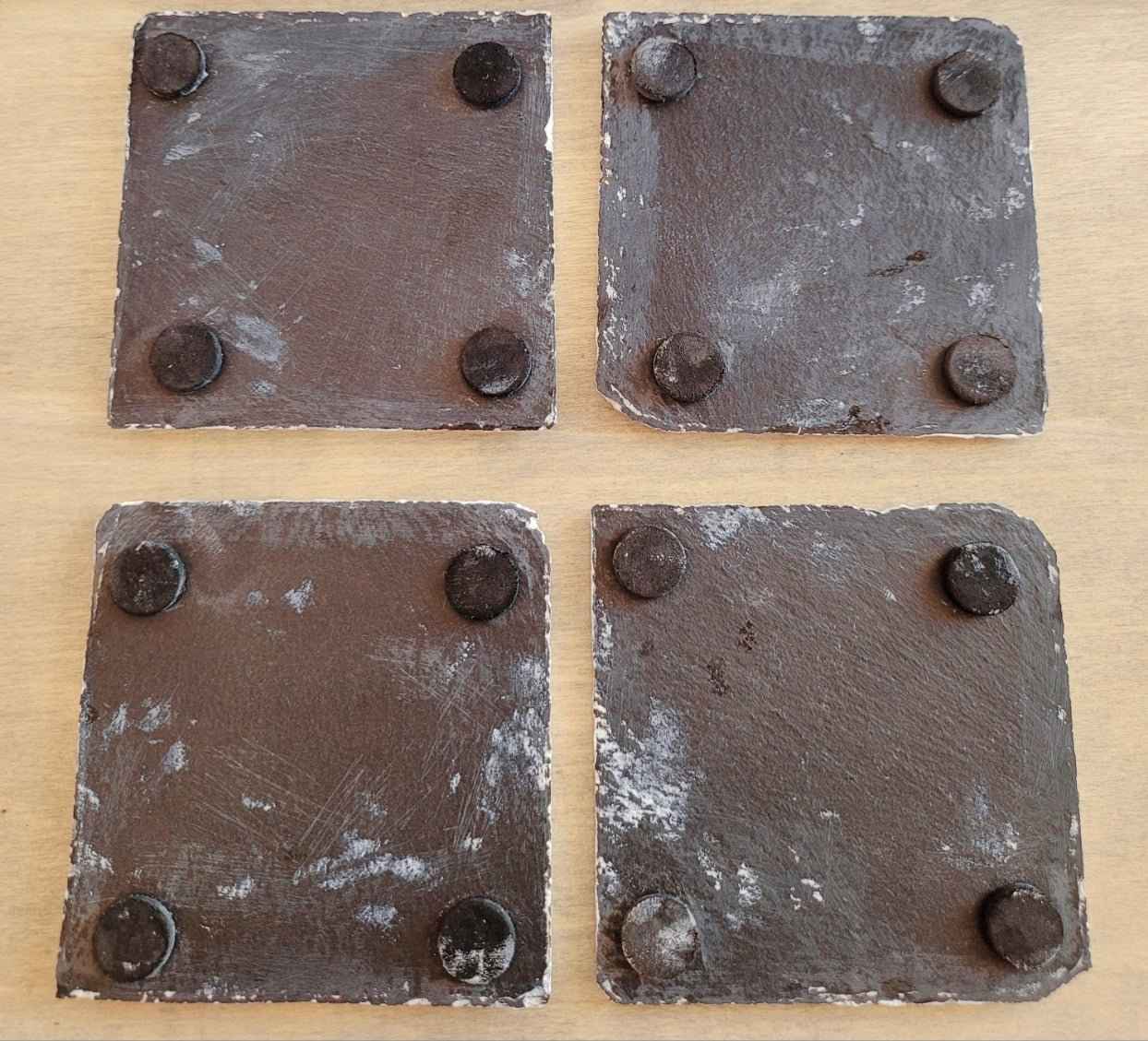 Border Collie Coasters | Decoupage Slate Set of Four | Quantock Inspiration