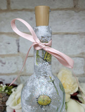 Load image into Gallery viewer, Decoupage Bumble Bee and Daisies Bottle Lamp - Quantock Inspiration