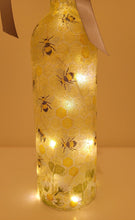 Load image into Gallery viewer, Decoupage Bumble Bee Bottle Light - Quantock Inspiration