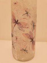 Load image into Gallery viewer, Decoupage Dragonfly Wine Bottle Lamp - Quantock Inspiration
