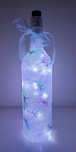 Load image into Gallery viewer, Decoupage Dragonfly Wine Bottle Lamp - Quantock Inspiration