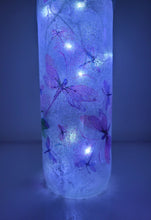 Load image into Gallery viewer, Decoupage Dragonfly Wine Bottle Lamp - Quantock Inspiration