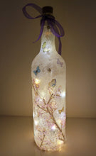 Load image into Gallery viewer, Decoupage Flower Butterfly Bottle Lamp - Quantock Inspiration