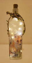 Load image into Gallery viewer, Decoupage Fox Bottle Lamp - Quantock Inspiration