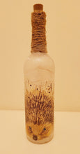 Load image into Gallery viewer, Decoupage Hedgehog String Bottle Lamp - Quantock Inspiration