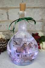 Load image into Gallery viewer, Decoupage Horse Bottle Lamp - Quantock Inspiration