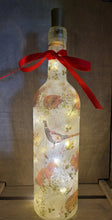 Load image into Gallery viewer, Decoupage Nature Bottle Lamp - Quantock Inspiration