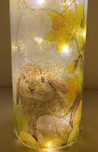 Load image into Gallery viewer, Decoupage Rabbit Bottle Lamp - Quantock Inspiration
