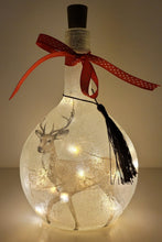 Load image into Gallery viewer, Decoupage Stag Bottle Lamp - Quantock Inspiration