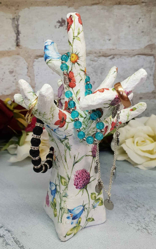 Tree Shaped Ring Holder | Handmade Floral Decoupage | Quantock Inspiration