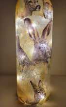 Load image into Gallery viewer, Decoupage Wildlife Bottle Lamp - Quantock Inspiration