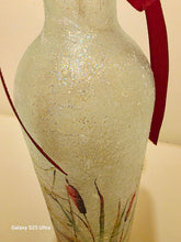 Load image into Gallery viewer, sparkly decoupage on a wine bottle