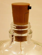 Load image into Gallery viewer, Hexagonal Bottle Lamp with Coloured Stones - Quantock Inspiration