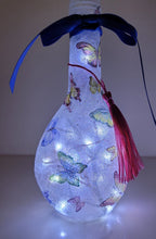 Load image into Gallery viewer, Pair of Miniature Decoupage Bottle Lamps - Quantock Inspiration