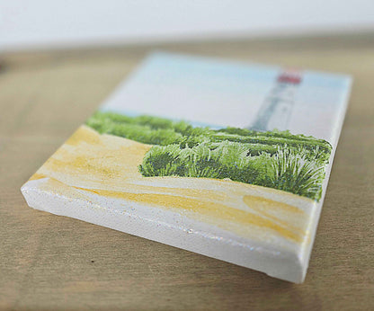 Coastal Beach Wall Art Set | Handmade Decoupage Canvas Trio | Quantock Inspiration