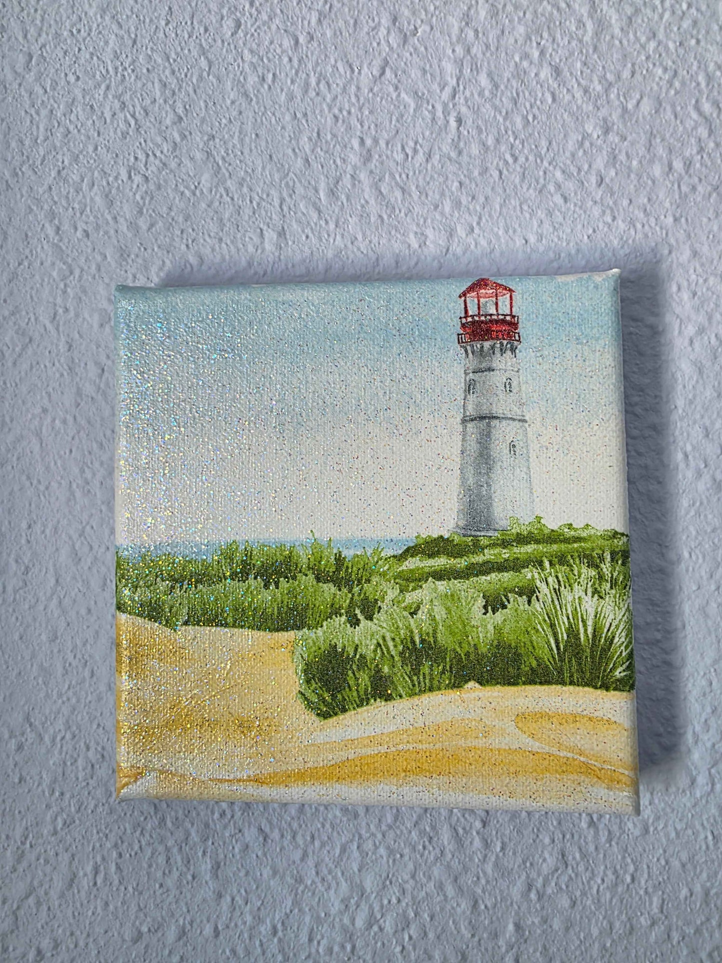 Coastal Beach Wall Art Set | Handmade Decoupage Canvas Trio | Quantock Inspiration