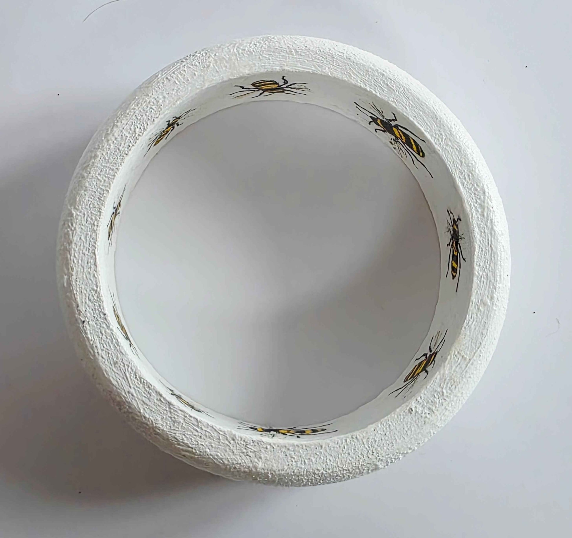 Wooden Bee Bangle | Handmade Decoupage Bracelet | Quantock Inspiration