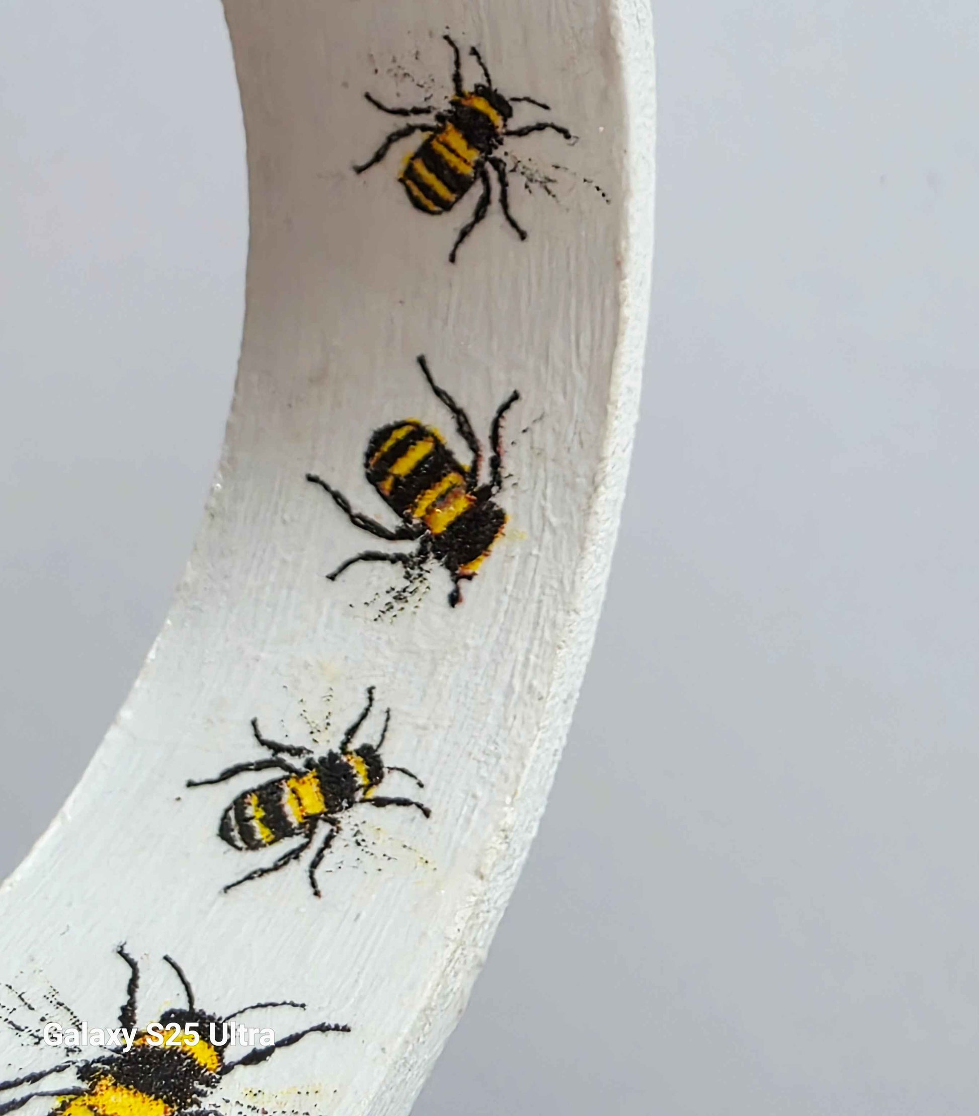 Wooden Bee Bangle | Handmade Decoupage Bracelet | Quantock Inspiration