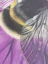 Load image into Gallery viewer, Bumble Bee Pastel Painting - Quantock Inspiration
