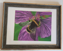Load image into Gallery viewer, Bumble Bee Pastel Painting - Quantock Inspiration
