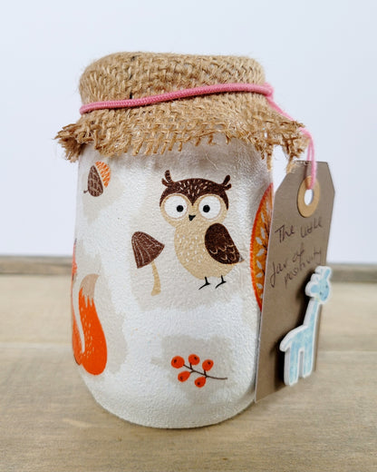 Child's Mindfulness Gift Jar | Decoupage Wellness Gift | Quantock Inspiration