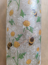 Load image into Gallery viewer, Decoupage Bumble Bee and Daisies Bottle Lamp - Quantock Inspiration

