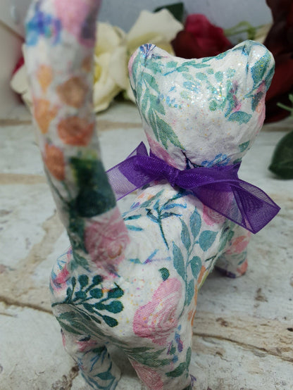 Decoupage Cat Ring Holder - Quantock Inspiration