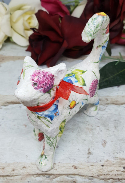 Decoupage Cat Ring Tidy - Quantock Inspiration