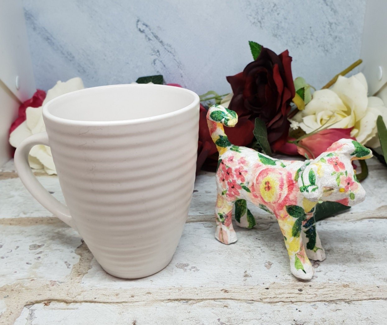 Decoupage Dog Ring Holder - Quantock Inspiration