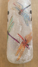 Load image into Gallery viewer, Decoupage Dragonfly Bottle Lamp - Quantock Inspiration
