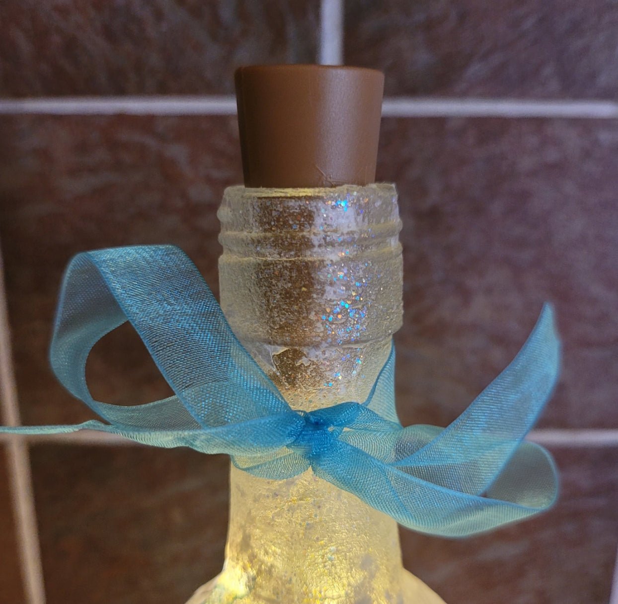 Decoupage Dragonfly Bottle Lamp - Quantock Inspiration