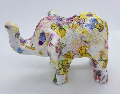 Decoupage Elephant Ring Display - Quantock Inspiration