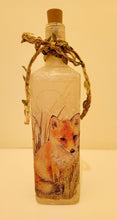 Load image into Gallery viewer, Decoupage Fox Bottle Lamp - Quantock Inspiration

