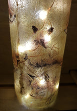 Load image into Gallery viewer, Decoupage Fox Light Up Bottle - Quantock Inspiration
