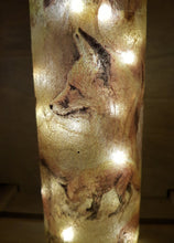 Load image into Gallery viewer, Decoupage Fox Light Up Bottle - Quantock Inspiration
