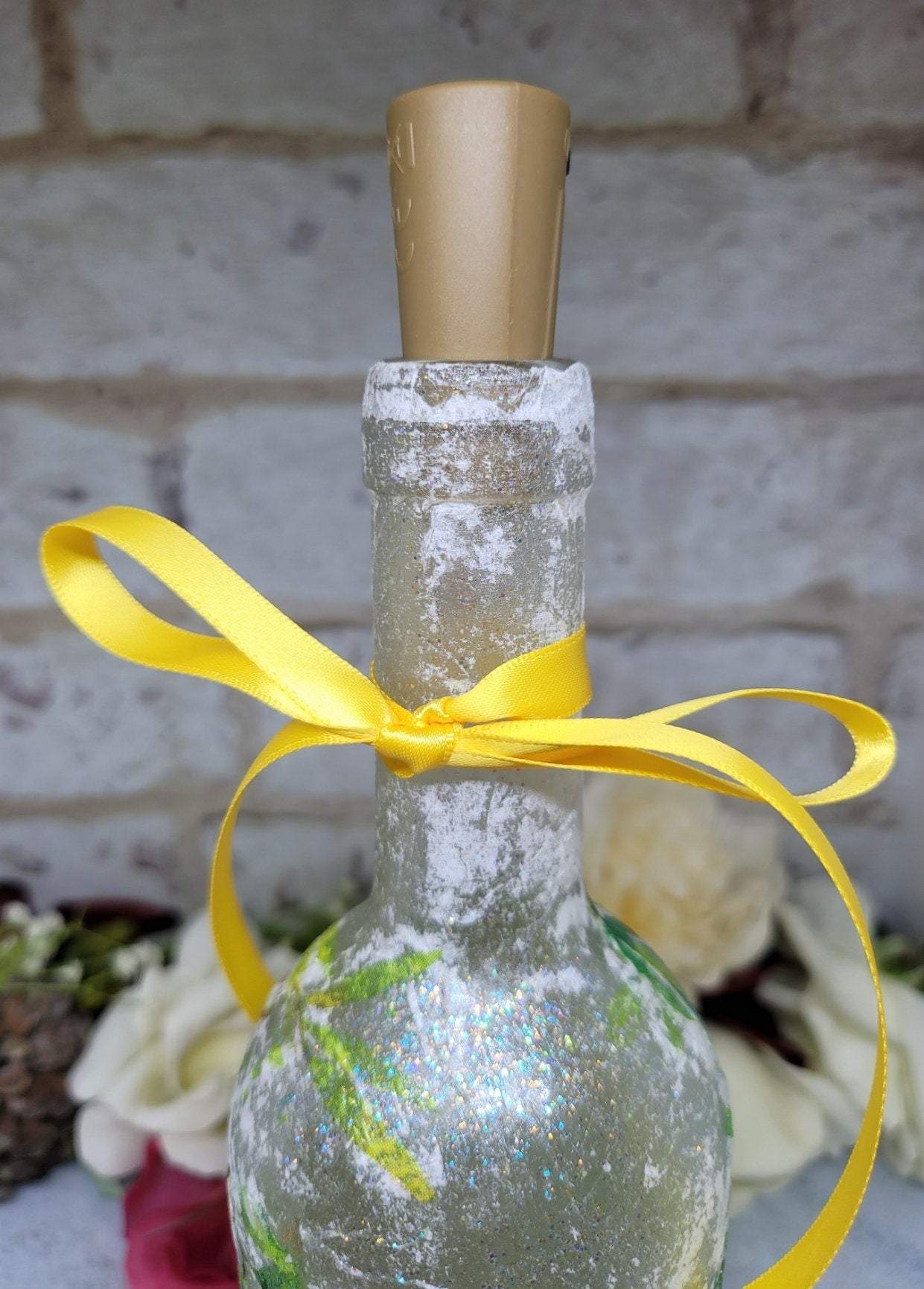 Decoupage Giraffe Bottle Lamp - Quantock Inspiration
