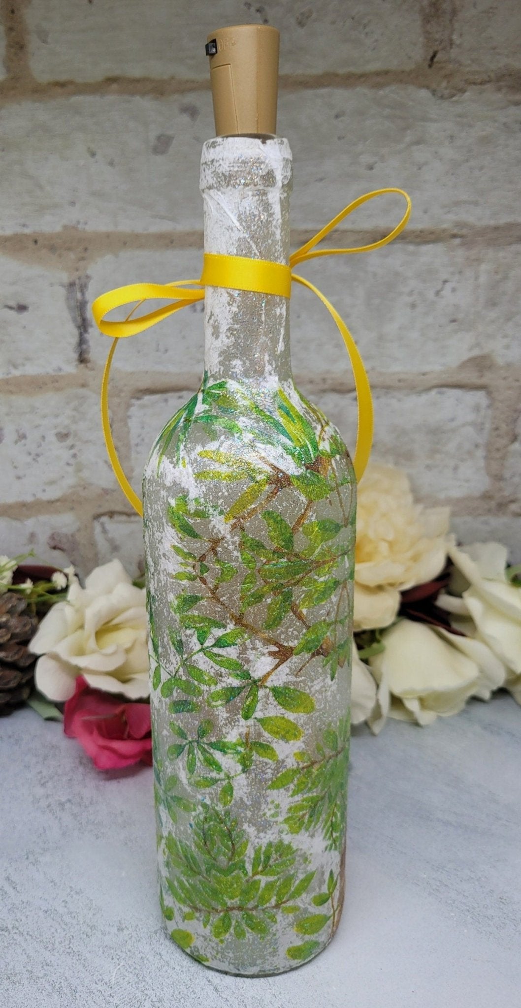 Decoupage Giraffe Bottle Lamp - Quantock Inspiration