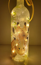 Load image into Gallery viewer, Decoupage Giraffe Bottle Lamp - Quantock Inspiration

