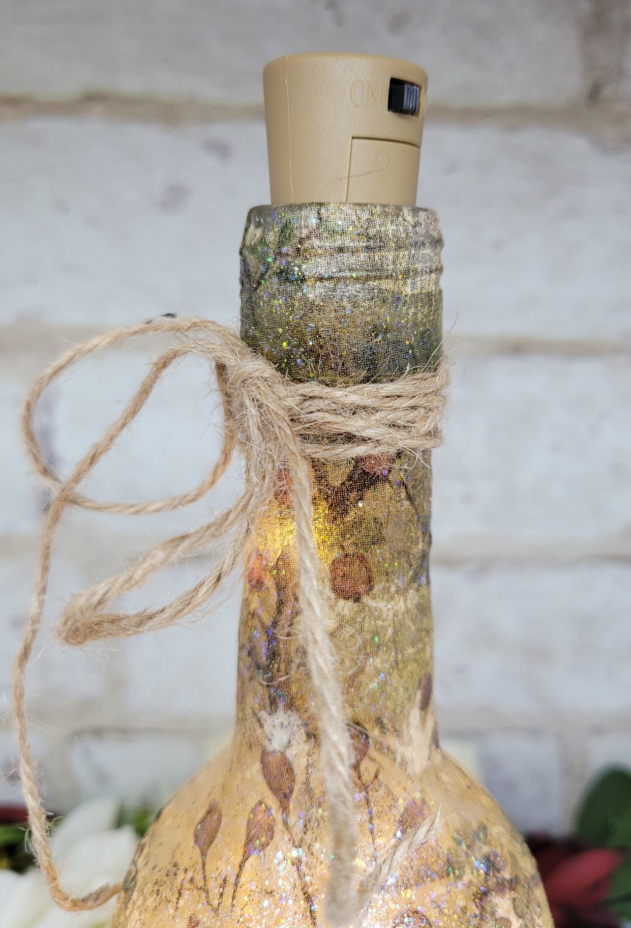 Decoupage Hedgehog Bottle Lamp - Quantock Inspiration