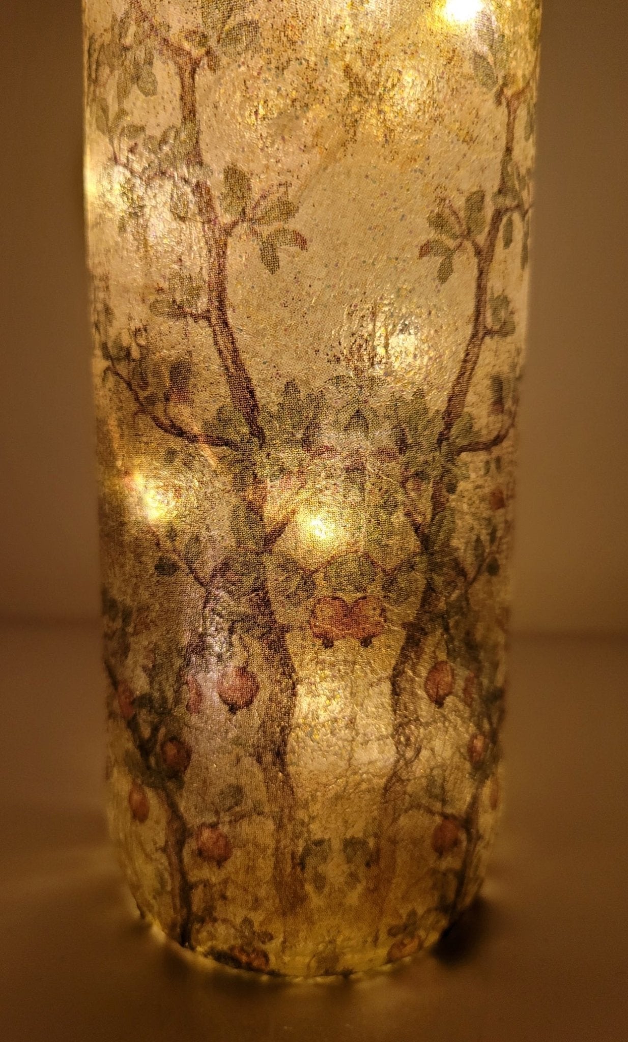 Decoupage Hedgehog Bottle Lamp - Quantock Inspiration