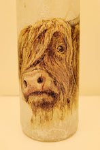 Load image into Gallery viewer, Decoupage Highland Cows Bottle Lamp - Quantock Inspiration
