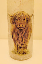 Load image into Gallery viewer, Decoupage Highland Cows Bottle Lamp - Quantock Inspiration

