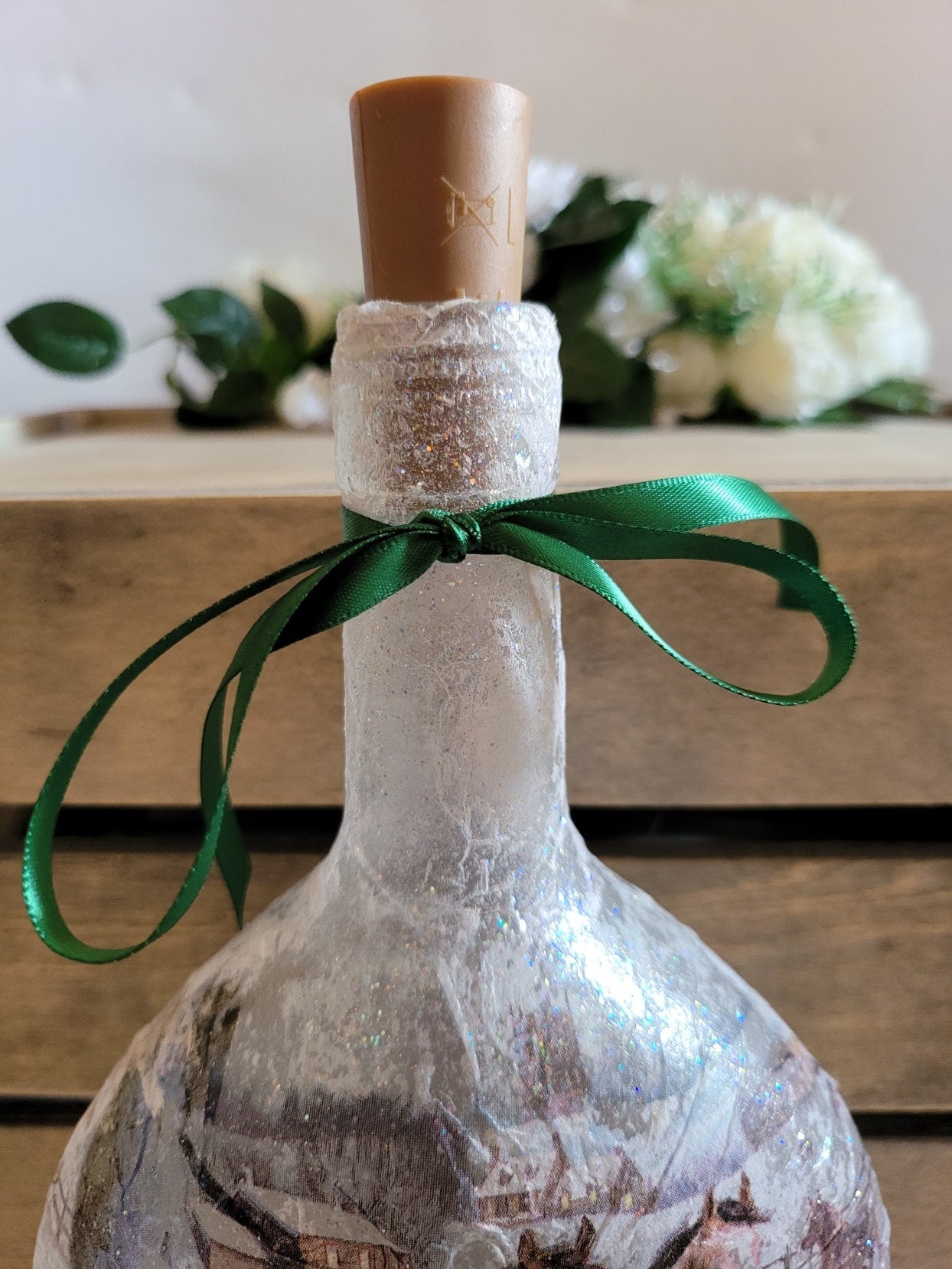 Decoupage Horse Bottle Lamp - Quantock Inspiration
