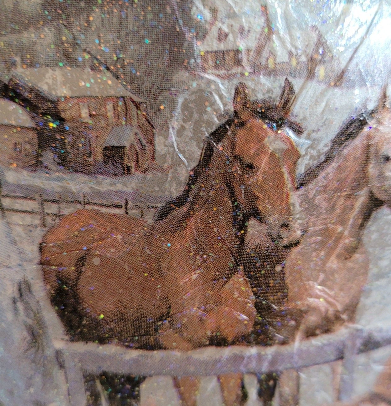 Decoupage Horse Bottle Lamp - Quantock Inspiration