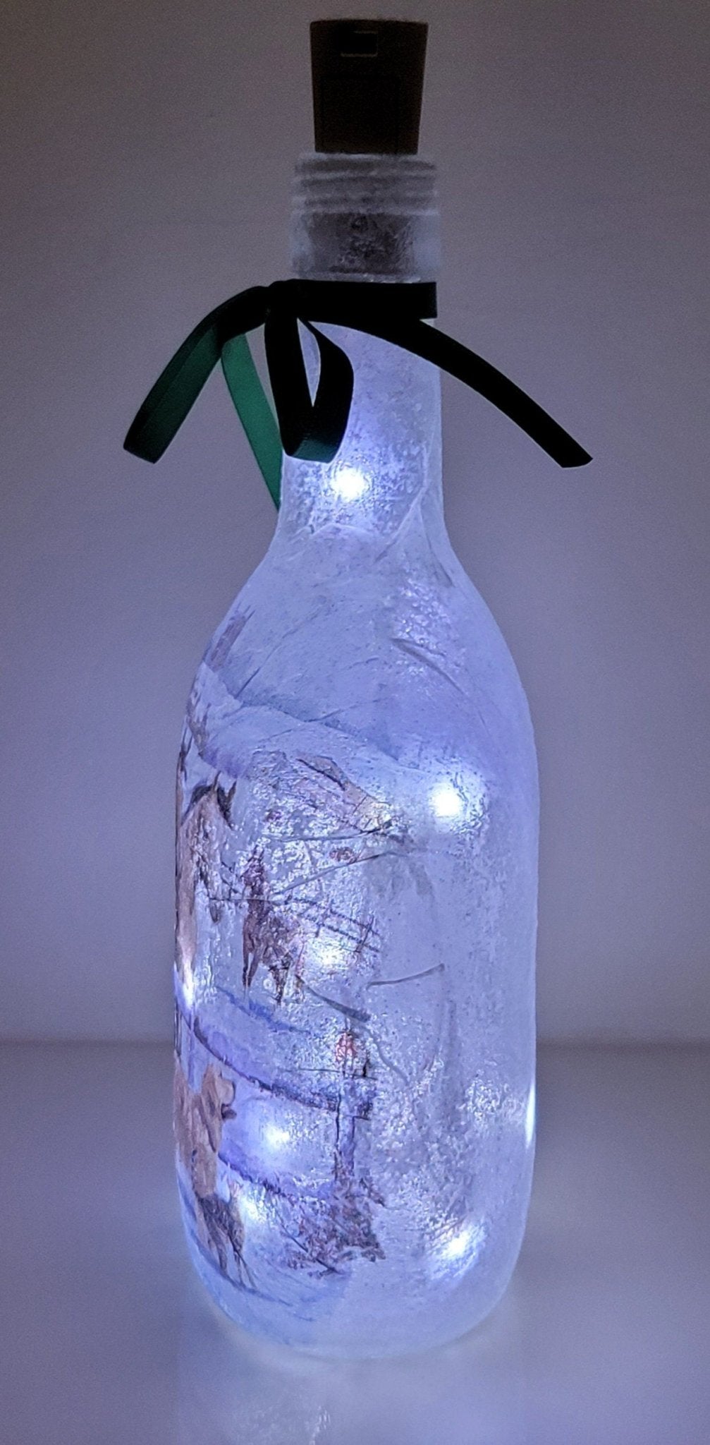 Decoupage Horse Bottle Lamp - Quantock Inspiration