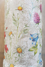 Load image into Gallery viewer, Decoupage Meadow Flower Bottle Lamp - Quantock Inspiration

