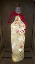 Load image into Gallery viewer, Decoupage Meadow Flower Bottle Lamp - Quantock Inspiration
