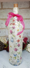 Load image into Gallery viewer, Decoupage Meadow Flower Bottle Lamp - Quantock Inspiration
