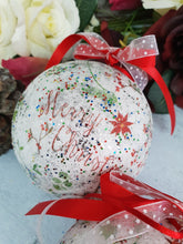 Load image into Gallery viewer, Decoupage Merry Christmas Baubles - Quantock Inspiration
